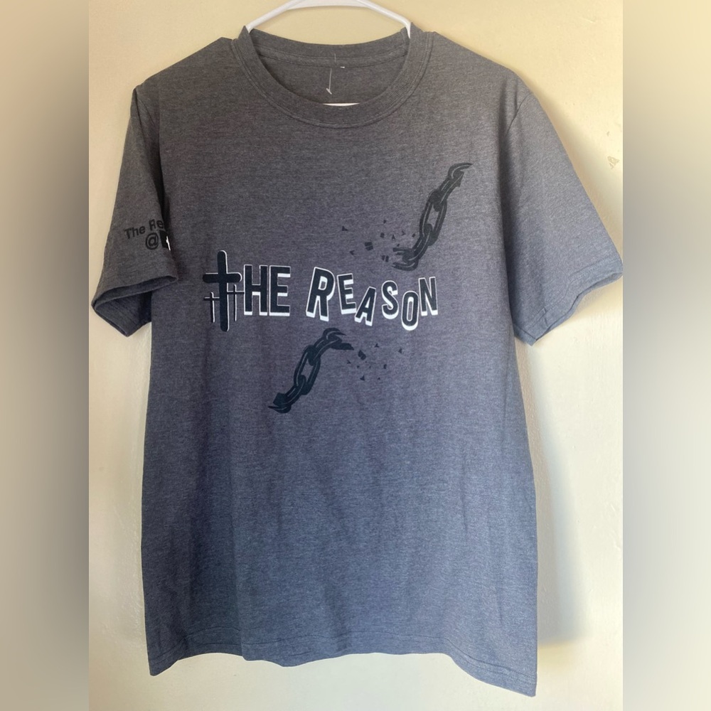 y2k jesus the reason shirt chain sword conpass L